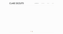Desktop Screenshot of claredezutti.com