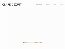 Tablet Screenshot of claredezutti.com